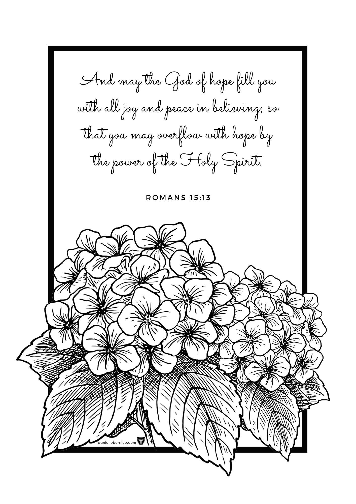 Coloring pages - DanielleBernice.com