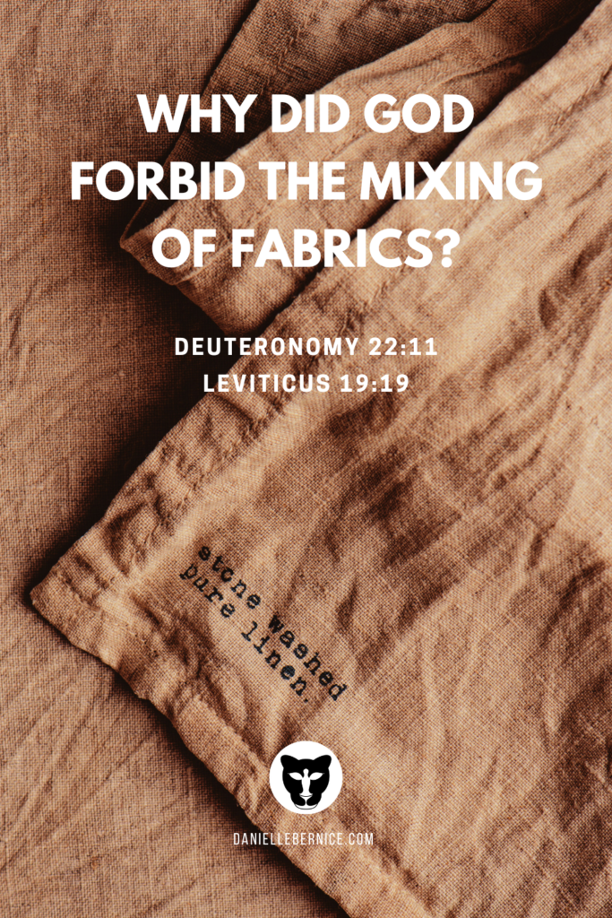 An image of stone washed pure linen. Why did God forbid the mixing of fabrics? Deuteronomy 22:11, Leviticus 19:19 - DanielleBernice.com