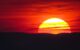 Image of a bright red sunset